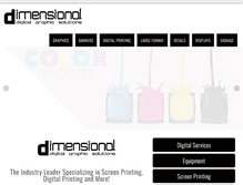 Tablet Screenshot of dimensionalsilkscreen.com